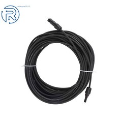 12AWG 20M 4mm² Black+Red Solar Panel Extension Cable Wire+Connector New
