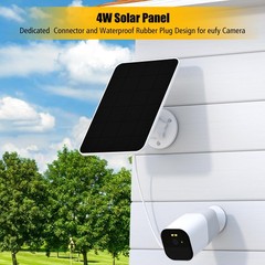 Solar Panel for eufy Camera,Security Camera,5V 4W Solar Panel for eufyCam 2/2