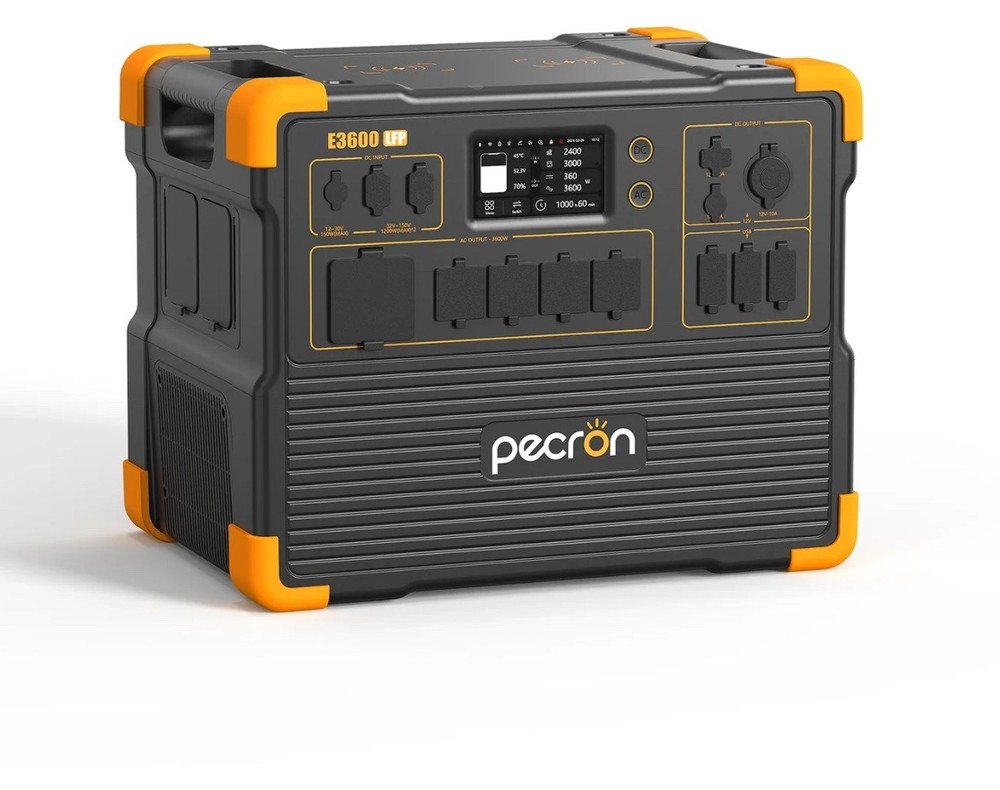 PECRON e3600lfp Portable Power Station 3072Wh 3600W Home Backup Generator