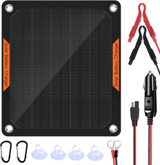 5W 12V Solar Car Battery Charger Portable Waterproof Solar Power Battery Charger
