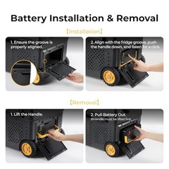 240Wh Detachable Battery, Car Refrigerator Battery for