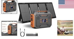 Versatile 300W Power Station with 60W Solar Panel – Ideal for Camping & Home Use