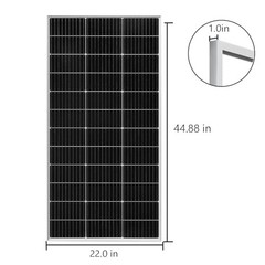 120 Watt 12Volt Solar Panel Starter Kit Monocrystalline Module 120W solar kit