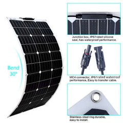150-1200W Flexible Solar Panel 25.2% High Efficiency Technology Home/RV/Off-Grid