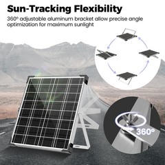 Solar Panel Kit 20w 12v Solar Battery Trickle Charger Maintainer Waterproof Sola