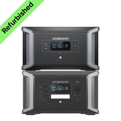Dabbsson 3172Wh 2400W Power Station Solar Generator with Expandable Battery