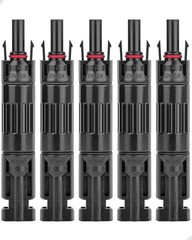 Jtron 5 PCS PV Solar Panel Connector Male/Female 10A Builtin Diode Inline Fus…