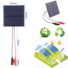 5-Pack Mini Solar Panels 1W 5V 200mA | DIY Electronics, STEM Projects, Crafts, P
