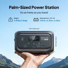 BLUETTI Elite 10 200W 128Wh Portable Mini Power Station LiFePO₄ for Camping