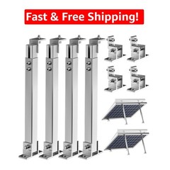 Aluminum Solar Panel Tilt Mount Brackets – 2 Sets for Versatile Use