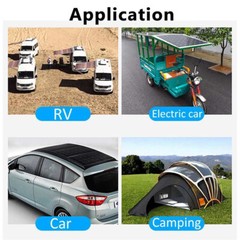 400W Watts Solar Panel Kit 100A 12V Battery Charger with Controller Caravan Boat