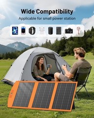 Solar Panels 30W Portable Foldable Solar Charger with 5V USB-A and USB-C Fast…