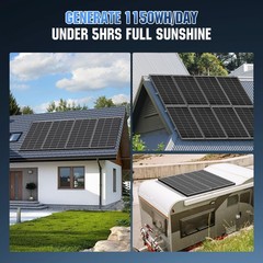 200W 1200W N-type Bifacial Solar Panel 12V Mono 18BB High-Efficiency PV Off-Grid