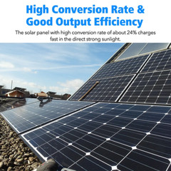 1-10 PCS 100W Solar Panel 12V Mono Home RV Rooftop Camping Off-Grid Power LOT