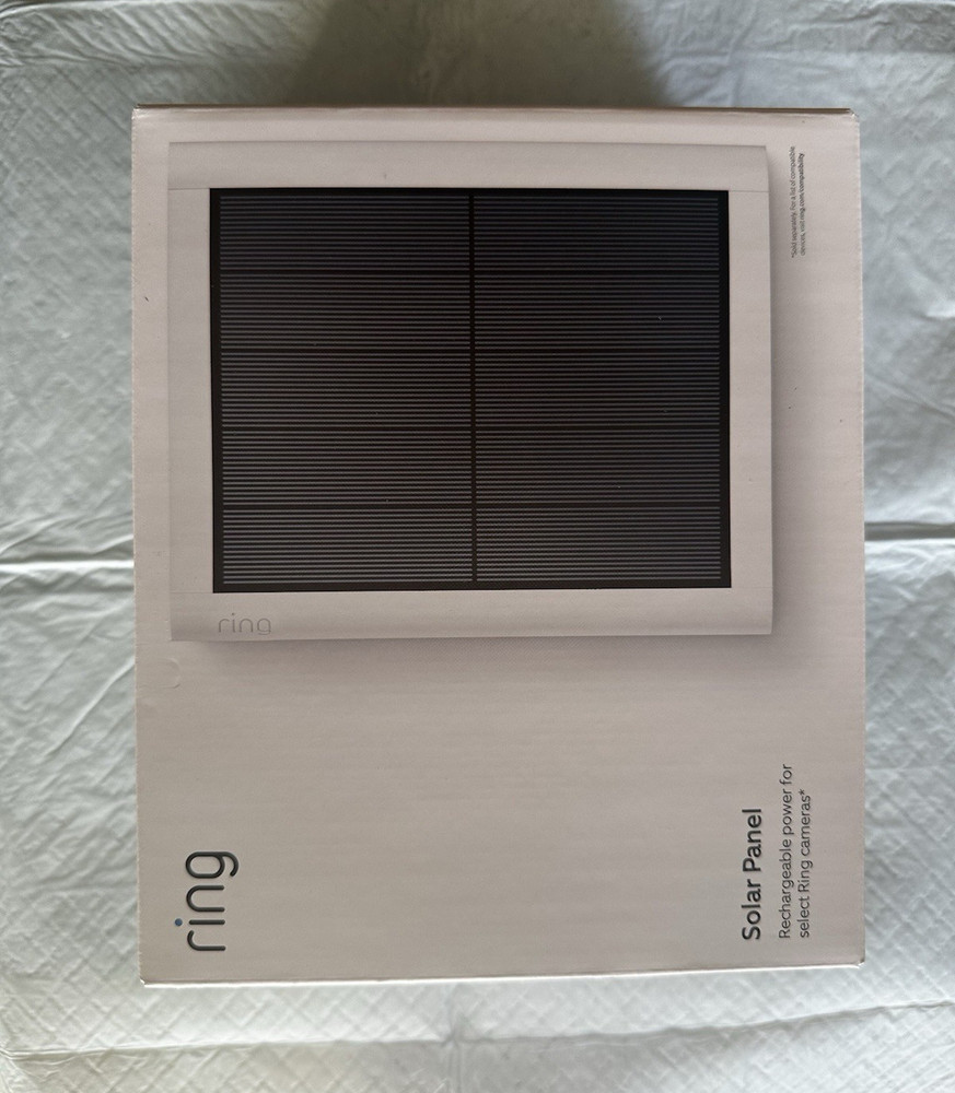 Ring 4W Solar Panel for Select Ring Security Cameras, Weatherproof Outdoor