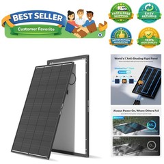 200W ShadowFlux Anti-Shading N-Type Solar Panel, 12V/24V System 200 Watt Sola…