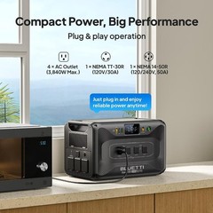 BLUETTI Apex 300+B300K+Hub D1 2764Wh Portable Power Station LFP Generator for RV