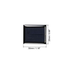 Mini Solar Cell Panel 1V 80mA 0.08W 30mm x 25mm 10pcs