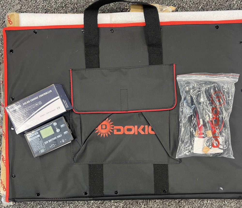 DOKIO 110w 18v Portable Foldable Solar Panel Kit For 12 Volt