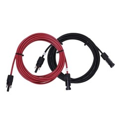 20ft Weatherproof Solar Panel Extension Cable – 12AWG Certified Connectors