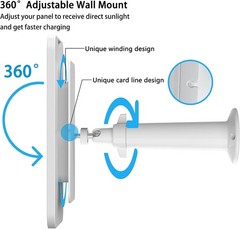 13.1ft Adjustable Solar Panel for Eufycam: Weatherproof and Efficient Charging