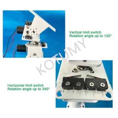 DC Dual-axis Gimbal Solar Tracking Monitoring Robot Heavy Load and High Torque