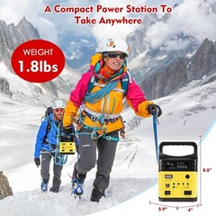 Portable Solar Generator with Panel,10000mAh Power Station for Camping | 1000…