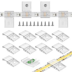 Strong LED Strip Light Mounting Brackets for Secure and Stable Placement