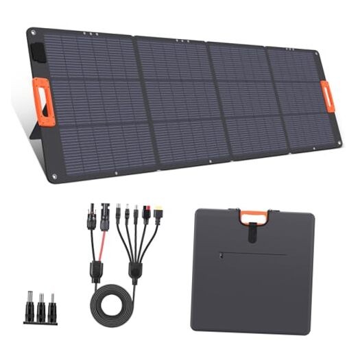 N-Type 16BB 200W Portable Solar Panel for Power Station ETFE Foldable Solar