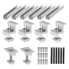 6Pcs Solars Panel Mounting Brackets for Easy Installation on Various Items