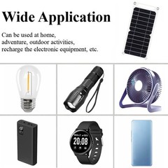 Portable Solar Panel 6W Handheld Charging Board IP65 Rainproof Solar Charger