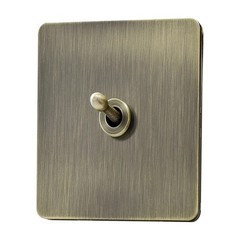 Stainless Steel 86mm Matte Panel Switch for Residential Electrical Installation