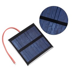 5Pcs 0.6W 5.5V Solar Panel Module DIY with 100mm Wire