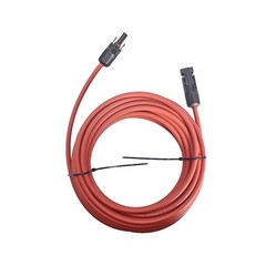 1 Pair 10AWG Black + Red Solar Panel Extension Cable Wire Connector 25 Feet