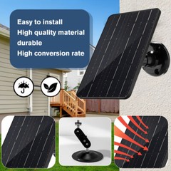 15W 5V Solar Panel USB Power CCTV Camera Security Cam Battery Charger Outdoor