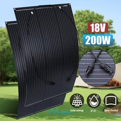 200W Watt Mono Solar Panel 18V Battery Charging Home Off-Grid RV Car Boat Power