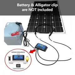 150W Flexible Solar Panel 12V Monocrystalline High Efficiency RV Marine Boat