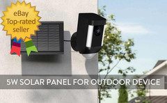 Ring Solar Panel(2Nd Generation) 5W Ring Solar Panel Charger with Mount