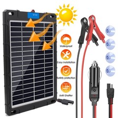 20W Solar Panel Kits Trickle Battery For Outdoor Charger Maintainer Boat RV Car