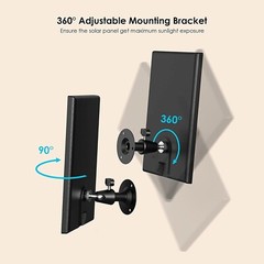 ieGeek USB Port Solar Panel for Outdoor Security Camera Home Battery CCTV Camera