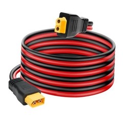 0AWG XT60 Extension Cable 5FT, XT60 Cable with Male to Female Connector 5 FT 1