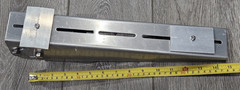 Adjustable angle bracket for pole mounting a small solar panel