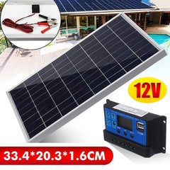 30W Solar Panel 12V Charger Battery Charger Kit Maintainer Boat Car RV