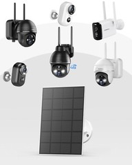 ZUMIMALL 3W Solar Panel for Security Cameras Type C Port