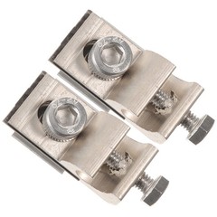 2Pcs Reusable Copper Solar Panel Ground Lug Clip Cable Clamp