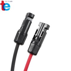 Solar Panel Extension Cable 4mm² 20M Red+Black w/M4 Plug for Outdoor Power Syste