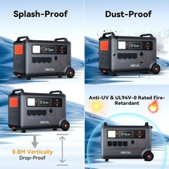 Blackview OSCAL PowerMax 3600 Portable Power Station 7200Wh 3000W +Extra Battery