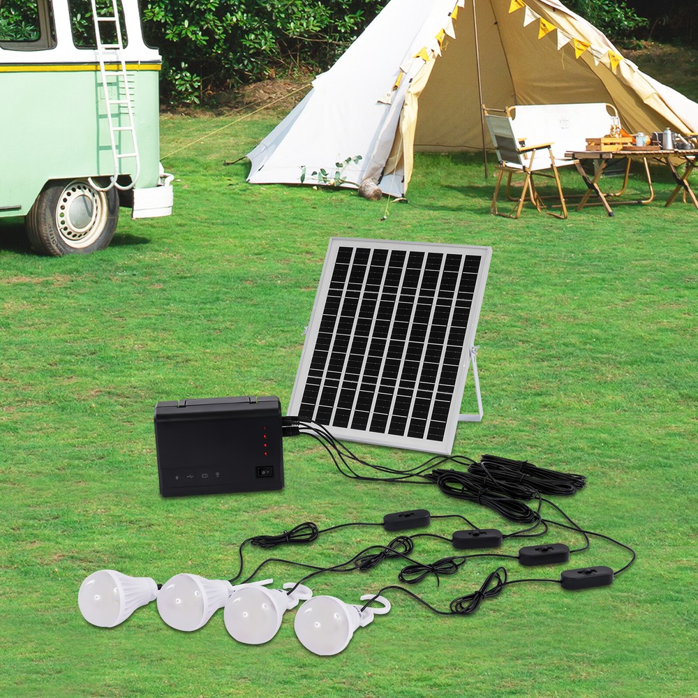 Portable Power Station with Solar Panel, Outdoor Generator Power Supply for Home