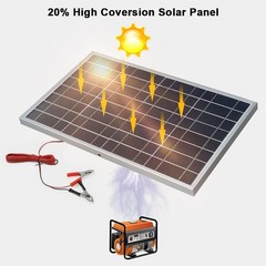 Solar Panel 12V Trickle Charger Battery Charger 10W Kit Maintainer Boat Car RV