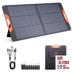 100W Portable Solar Panel with 5-in-1 Cable,23.5% Efficiency Mono 100W-1PCS